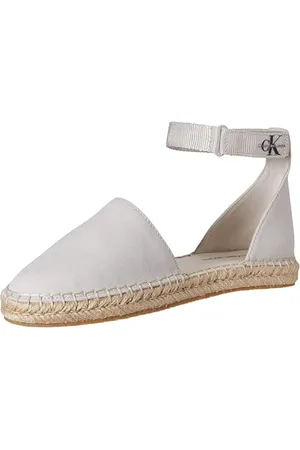 Calvin Klein Jeans Damska kostka espadryle BTW, kremowa biel/jasna biel, 38 EU, , 38 EU