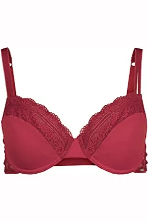 HUBER Damski biustonosz typu Micro Lace, modelowany biustonosz typu Rhubarb, standardowy