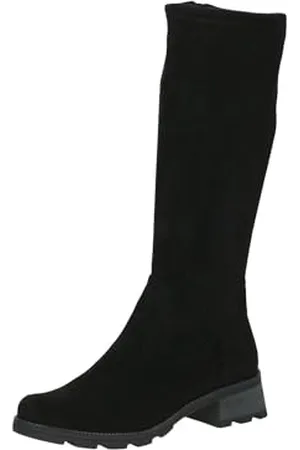 Caprice Damskie buty z ciepłą podszewką 9-26603-43 modne kozaki, czarne rozciągliwe, 38,5 EU, , 38.5 EU