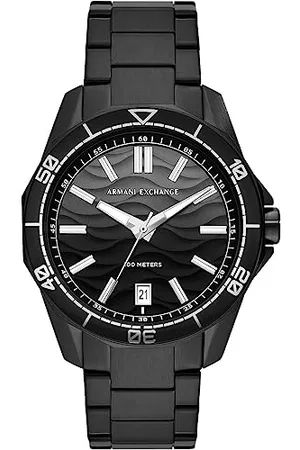 Armani Exchange Zegarek Męski, Mechanizm Kwarcowy, Datownik z 3 Wskazówkami, Koperta 44 mm z Bransoletą ze Stali Nierdzewnej Ax1952