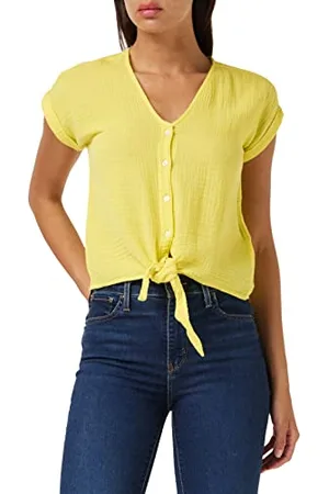 Mustang Damski styl ELSA Knotted Blouse bluzka, , 34, , 34
