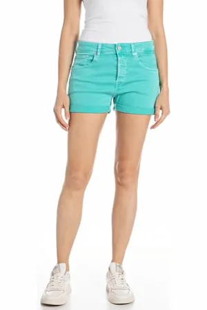 Replay Damskie szorty jeansowe Anyta Colour Denim, , 31W