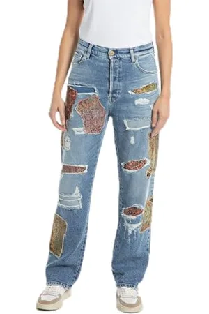 Replay Damskie dżinsy z wysokim stanem Ninetees fit Jaylie, , 33W / 32L