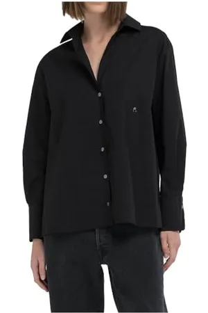 Replay Damska bluzka Comfort Fit bawełna, , L