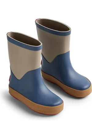 WHEAT Unisex dziecięce kalosze Juno z naturalnej gumy, buty przeciwdeszczowe, , 30 EU