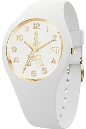 Ice-Watch ICE cocorico Eiffel tower White - Biały zegarek damski z silikonowym paskiem - 023248 (Mały)