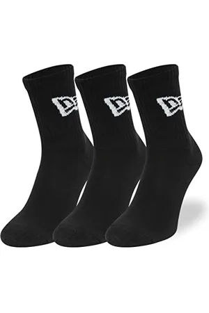 New Era Unisex Flag Crew Skarpety, czarne, 35-38