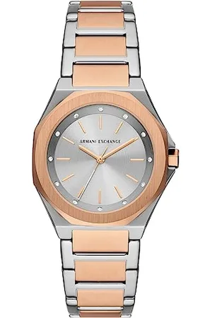 Armani Exchange Damski Zegarek z Mechanizmem Kwarcowym I 3 Wskazówkami, Koperta 34 mm z Bransoletą ze Stali Nierdzewnej Ax4607