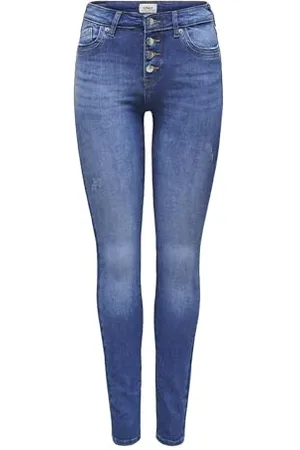 ONLY Onlblush Mw Fly But EXT DNM dżinsy damskie skinny-fit, , S x 32L