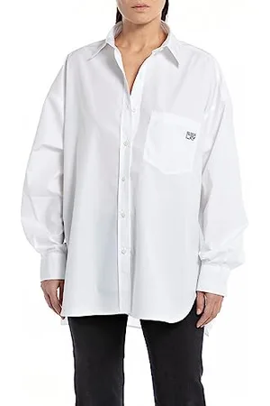 Replay Bluzka damska Relaxed Fit, , S