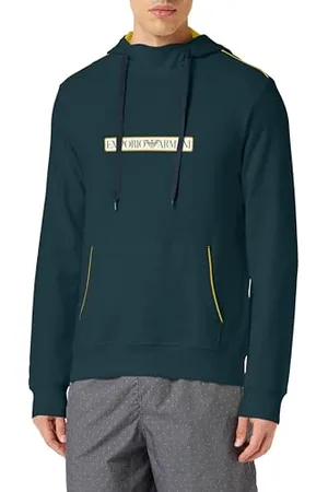 Emporio Armani Męska bluza z kapturem szczotkowana Terry, , S