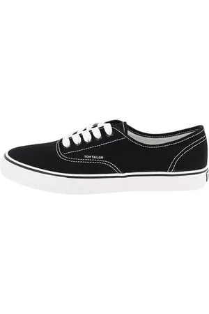 TOM TAILOR Męskie buty sportowe 7480540001, czarno-białe, 46 EU, , 46 EU
