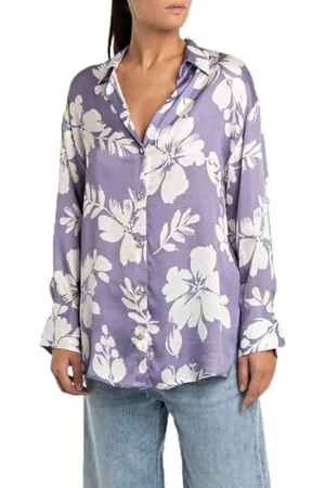 Replay Bluza damska Comfort Fit z długim rękawem, , L