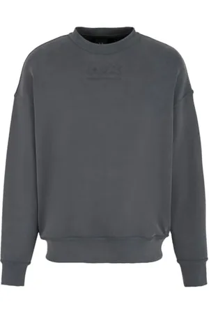 Armani Exchange Męska bluza modal Cotton Debossed Logo sweter Crewneck, , M