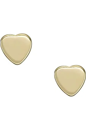 Fossil Kolczyki sztyfty damskie Hearts w kolorze złotym ze stali nierdzewnej, JF04388710