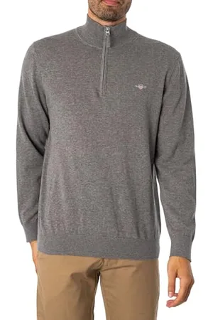 GANT Classic Cotton Half Zip, , XXL