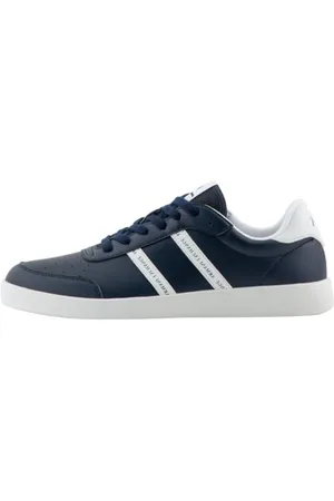 Armani Exchange Męskie buty sportowe Berlin, Double Stripes Logo, Navy+ op. White, 39 EU, , 39 eu