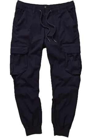 JP 1880 Męskie duże rozmiary L-8XL bojówki z technologią FLEXNAMIC®. Wiele kieszeni. Nowoczesny krój 782635, Nocny niebieski, 7XL