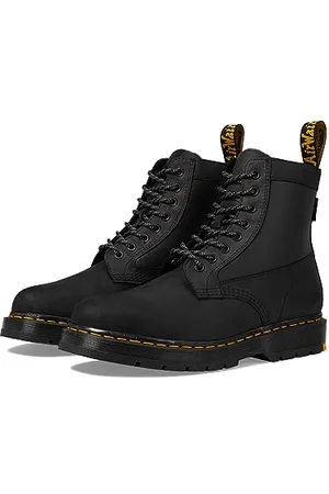 Dr. Martens 8 Eye Boot, Płazy Unisex-Dorosły, Black Connection WP & Black Coated Nylon, 37 EU, , 37 EU