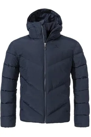 Schöffel Męska kurtka Ins Jacket Style Lodos MNS, lekka pikowana kurtka o wysokiej wydajności cieplnej, wygodna, ciepła kurtka zimowa z kapturem i wysokim kołnierzem