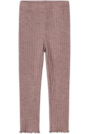 NAME IT Dziewczęce legginsy Nmfwossa Wool/Silk Rib, , 104 cm