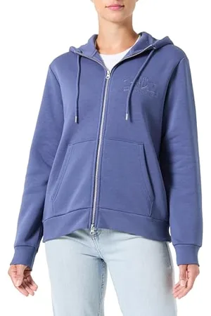 GANT REG Tonal Shield Zip Hoodie, , S