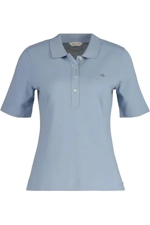 GANT Slim Shield SS Pique Polo, Dove Blue, S