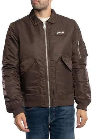 Schott NYC 210100RS Oryginalna kurtka CWU ECO Schott, ciemny brąz, L dorośli