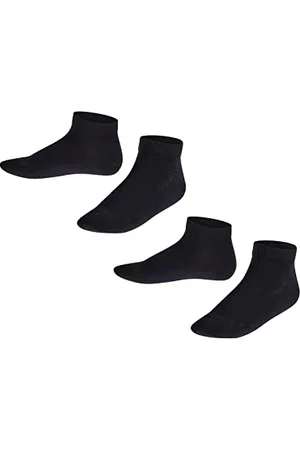 Falke Uniseks - dzieci Skarpety do trampek Happy Double Pack K Sn Bawełna krótkie jednokolorowe 2 Pak, , 31-34