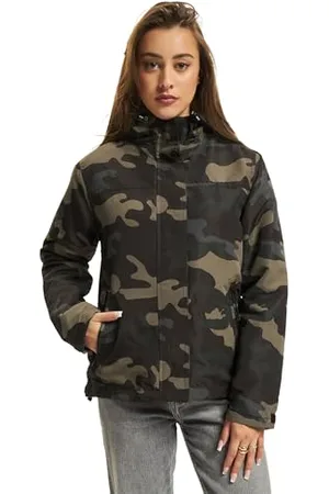 Brandit Damska wiatrówka z zamkiem błyskawicznym z przodu, Darkcamo, 3XL duże rozmiary