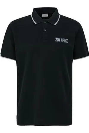 QS by s.Oliver Męska koszulka polo z nadrukiem logo, , L