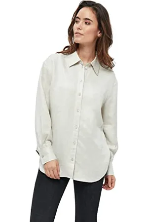 Minus Damska koszula lniana Auguste, Nomad Sand Melange, 10, Nomad Sand Melange, 36