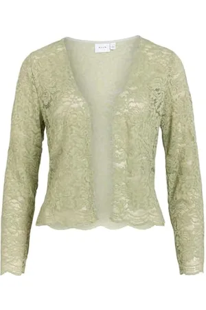 VILA Viestea Lace L/S Cover Up/Bm/Dc, , 40