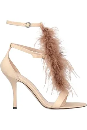 Pinko Sandal Satin, Kobieta, Nude, 36 EU, , 36 EU
