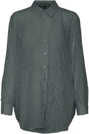 VERO MODA VMBRANDY LS Oversize Shirt WVN GA, , L