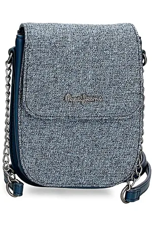 Pepe Jeans Maddie Obudowa na messenger 13,5x17,5x4 cms Poliester z syntetycznymi detalami skóry, , Bandolera Portamóvil, Torba na ramię