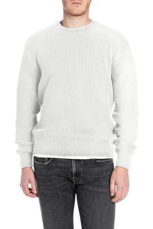 Replay Męski sweter basic bawełna, , XL