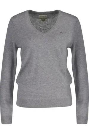 GANT Extrafine Lambswool dekolt w serek, , L