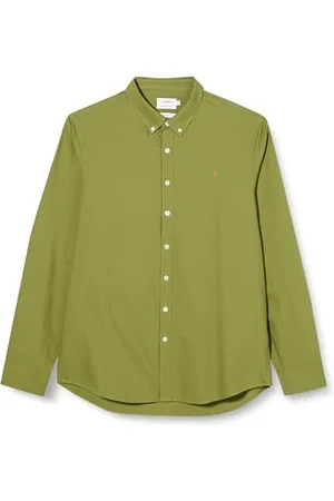 Farah Koszula męska Brewer Slim Fit Cotton Oxford, , L