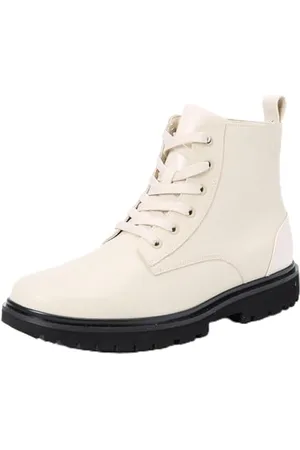 Calvin Klein Damskie buty EVA MID Laceup MG LTH YW0YW01536, beżowe (Eggshell), 38 EU, , 38 EU