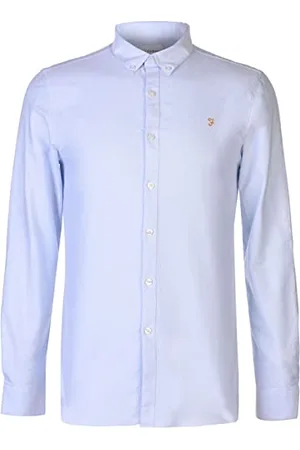 Farah Męska koszula bawełniana Oxford Brewer Slim Fit, , L