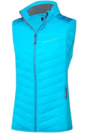 Black Crevice Damska kamizelka hybrydowa, damska kamizelka sportowa w różnych kolorach i rozmiarach, damska kamizelka outdoorowa, izolująca i oddychająca kamizelka damska ze stójką, kamizelka bez