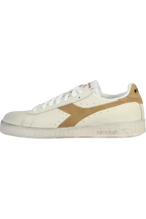Diadora Game L Low Waxed Suede Pop, Trampki Unisex-Dorosły, Biały/Mleko, 42 EU, , 42 EU