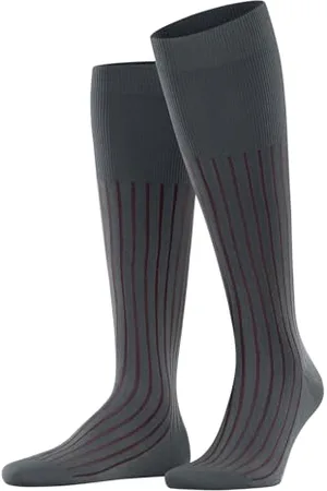 Falke Mężczyźni Podkolanówki Shadow M Kh Bawełna długie z wzorem 1 Para, , 39-40