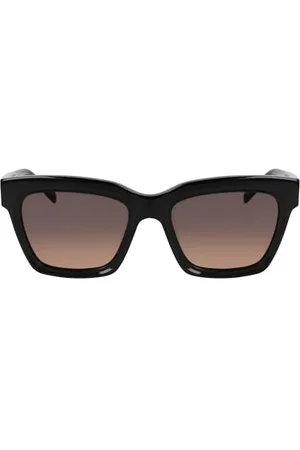 DKNY Damskie okulary przeciwsłoneczne DK551S, czarne, jeden rozmiar, , Rozmiar uniwersalny