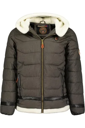 Geographical Norway Areystock Męska kurtka wiatrówka outdoorowa - męska kurtka z długim rękawem - Płaszcz przeciwdeszczowy na wędrówki, wiosna, lato, jesień, zima (ciemnoszara 2XL), , XXL