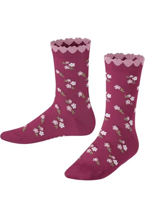Falke Uniseks - dzieci Skarpety Ditsy Flowers K So bawełna z wzorem 1 Para, , 35-38