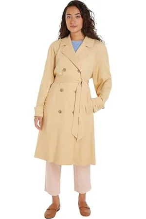 Tommy Hilfiger Damskie płaszcze tkane Tencel Blend Fluid Trench, , 38 EU