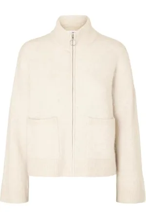 SELECTED Damska kurtka z dzianiny Zip-up, , M