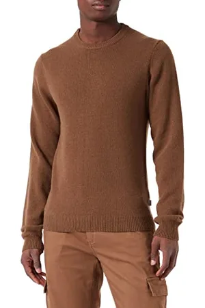 Casual Friday Męski sweter Karl Crew Neck Bounty Knit 1809301 / Coffee Lique£r Melange, L